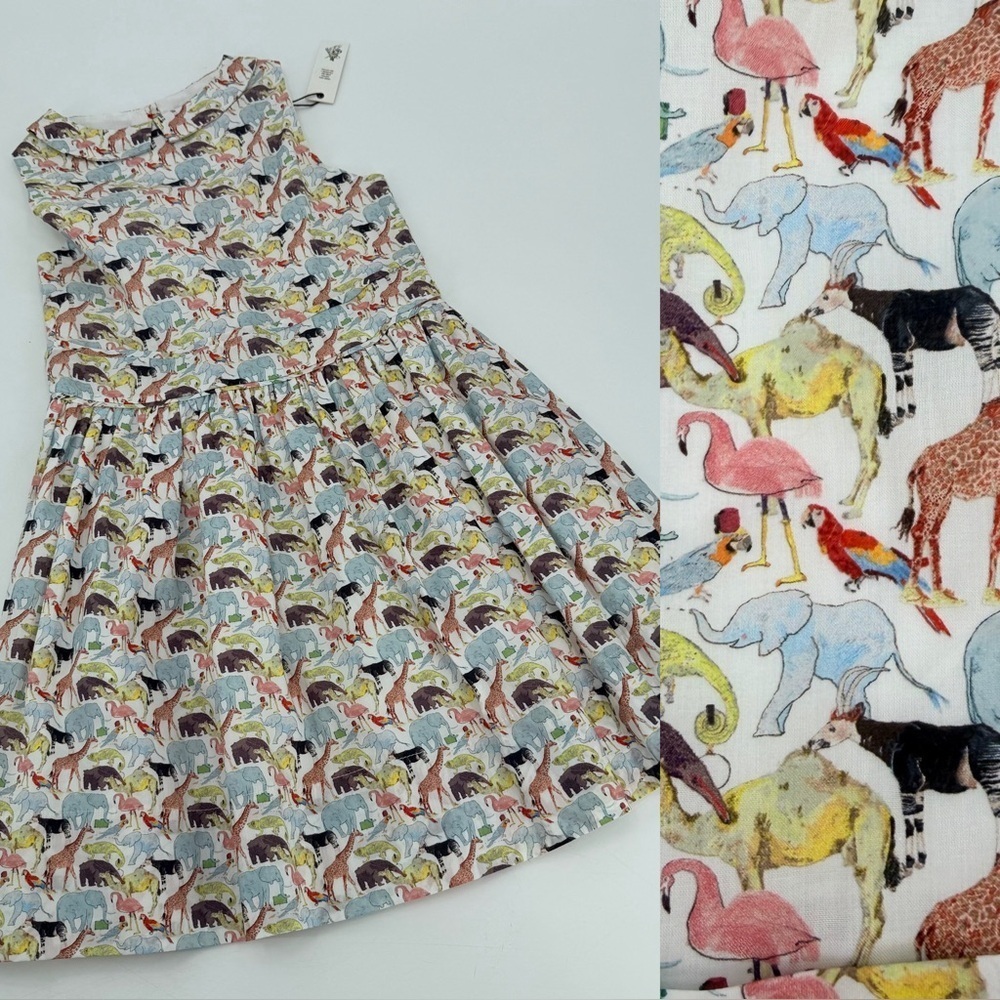 Bijou Kids Zoo Animal Dress Girls Size 8 NEW